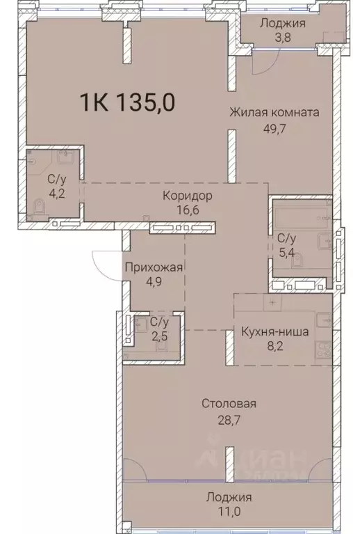 1-к кв. Новосибирская область, Новосибирск Овражная ул., 2А (135.0 м) - Фото 0