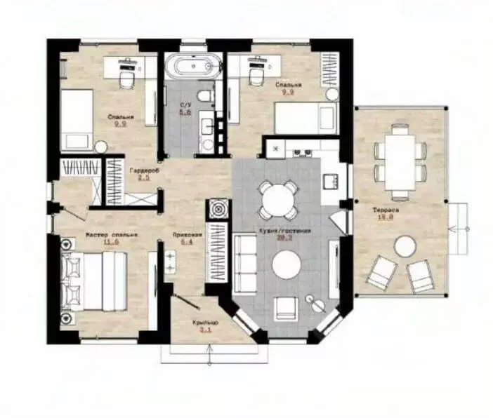 Дом в Краснодарский край, Темрюкский район, Краснострельское с/пос, ... - Фото 2