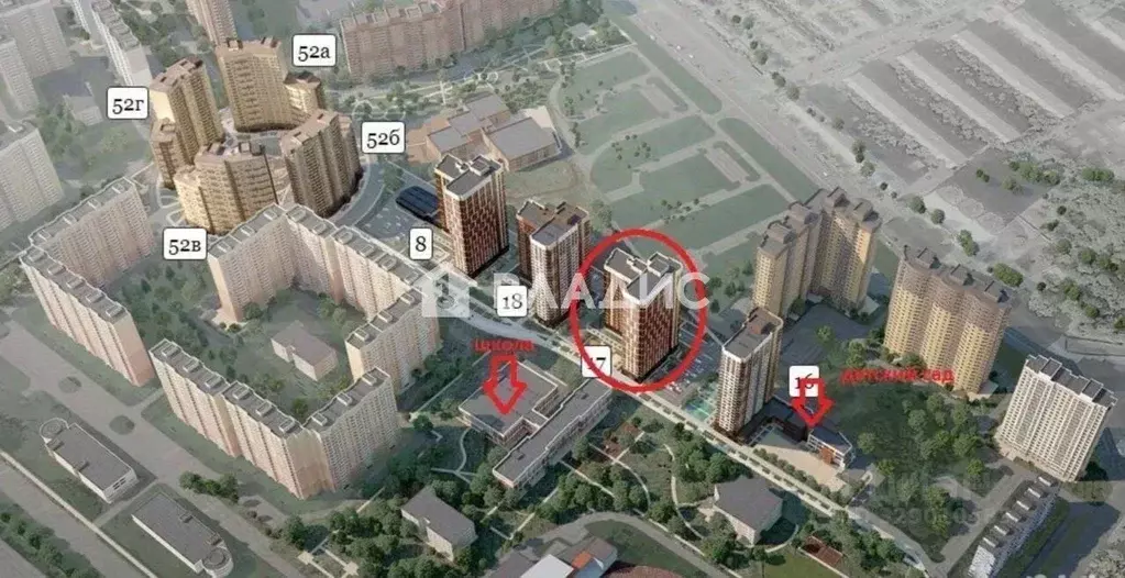 Студия Московская область, Долгопрудный Новый бул., 7к1 (25.1 м) - Фото 1