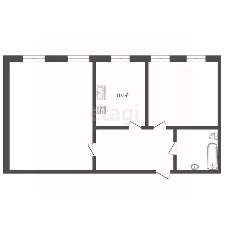 2-к кв. Крым, Евпатория ул. Демышева, 10 (86.0 м) - Фото 2