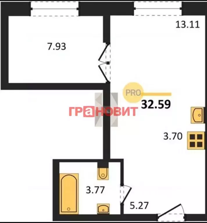 Офис в Новосибирская область, Новосибирск ул. Кирова, 113/2 (33 м) - Фото 1