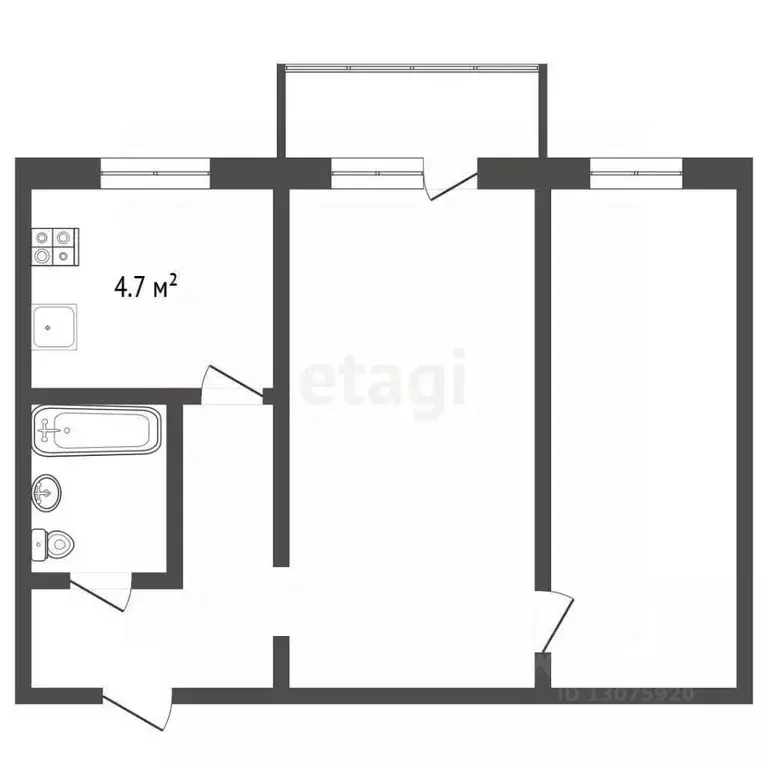 2-к кв. Ярославская область, Ярославль ул. Большие Полянки, 17к2 (44.0 ... - Фото 0