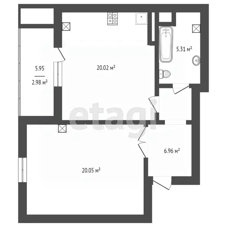 1-к кв. Крым, Симферополь ул. Маршала Советского Союза Буденного С.М. ... - Фото 1