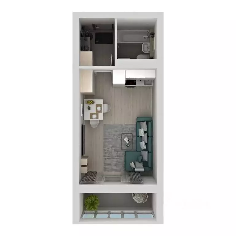 Студия Самарская область, Самара Южное ш., 13 (29.4 м) - Фото 0