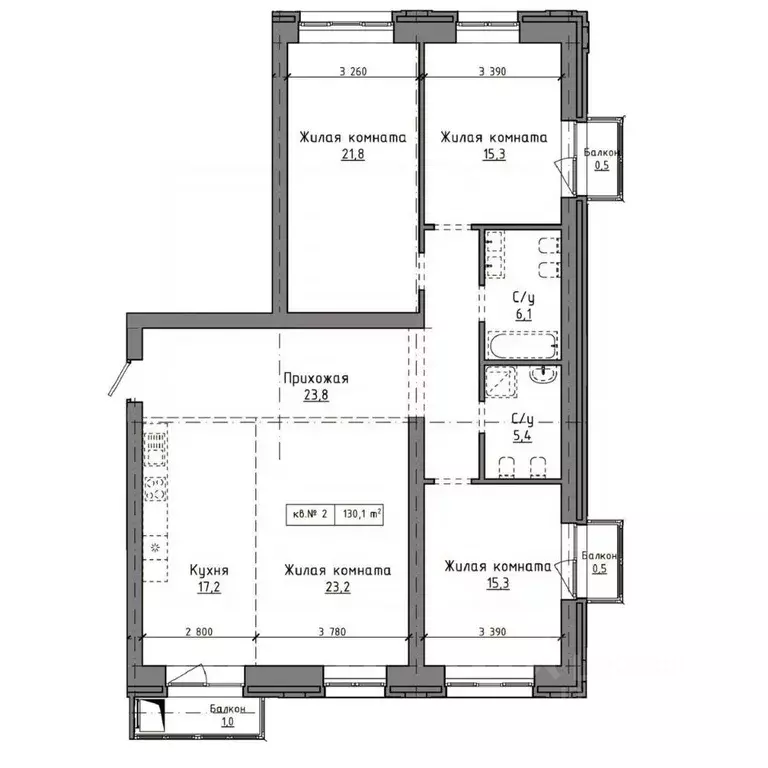 4-к кв. Алтайский край, Барнаул Интернациональная ул., 79 (130.1 м) - Фото 0