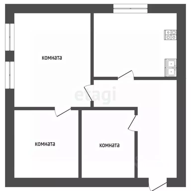 Дом в Челябинская область, с. Уйское ул. Энергетиков, 6 (46 м) - Фото 2
