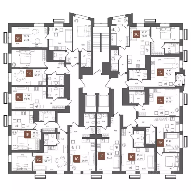 Студия Башкортостан, Уфа Глумилино жилрайон, Холмогоры жилой комплекс ... - Фото 2