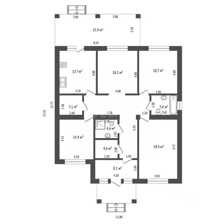 Дом в Мордовия, Саранск городской округ, д. Ивановка ул. Октябрьская ... - Фото 2
