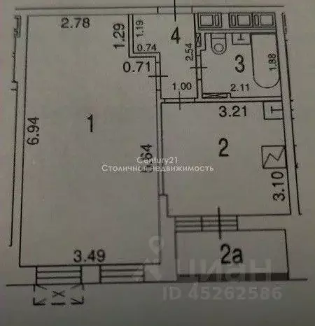 1-к кв. Москва ул. Красных Зорь, 23 (40.4 м) - Фото 1