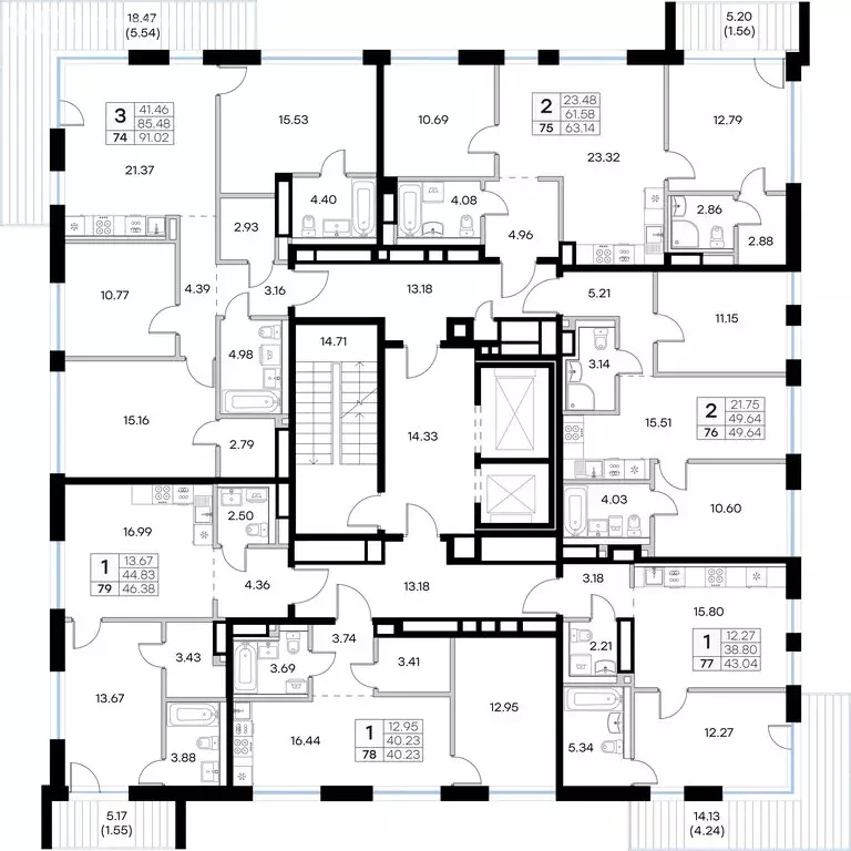 2-комнатная квартира: Казань, ЖК Глоракс Премиум Экосити (63.14 м) - Фото 2