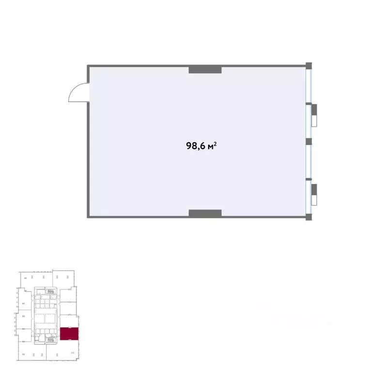 Офис в Москва Кинематографический кв-л,  (99 м) - Фото 2