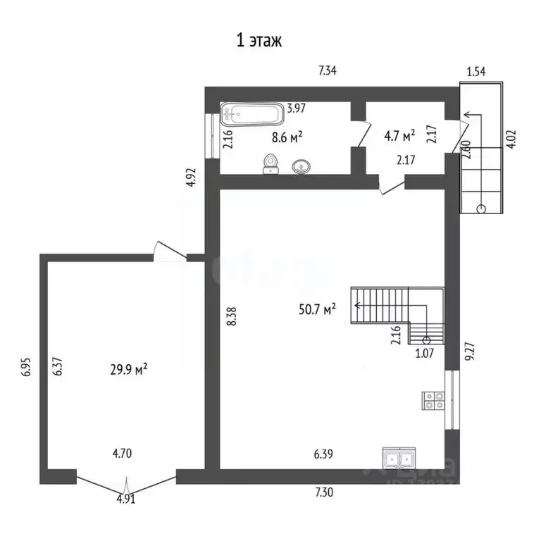 Дом в Тюменская область, Тюмень ул. Баумана (146 м) - Фото 2