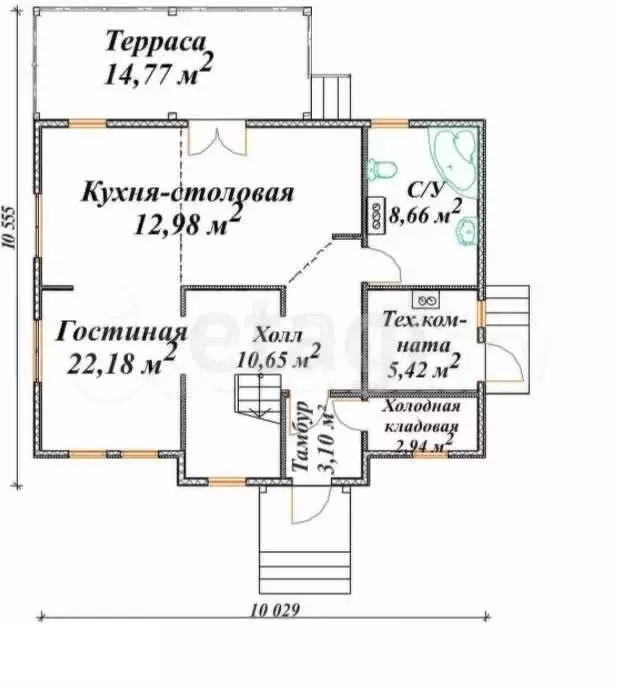 Дом 108 м на участке 5 сот. - Фото 0