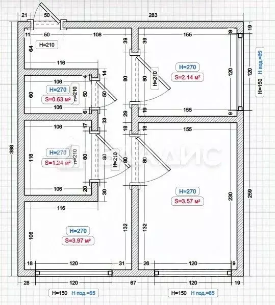 2-к кв. Москва Ереванская ул., 26к1 (36.9 м) - Фото 2