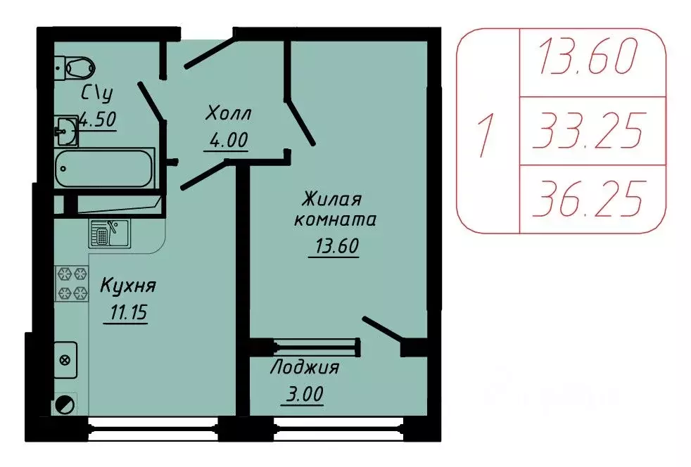 1-к кв. Ставропольский край, Кисловодск  (36.25 м) - Фото 0
