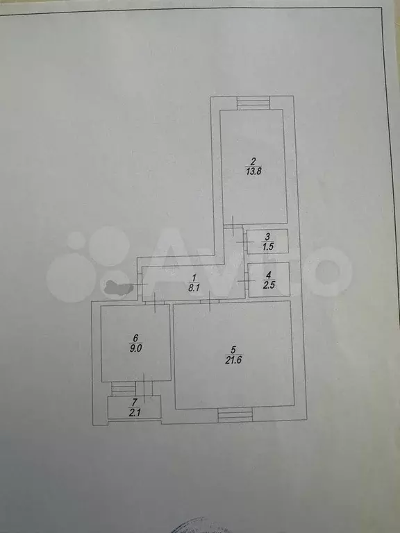 2-к. квартира, 60 м, 5/6 эт. - Фото 0