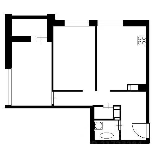 2-к кв. Санкт-Петербург Комендантский просп., 60к3 (54.7 м) - Фото 2