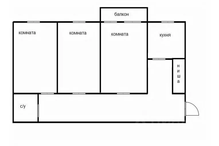 3-к кв. Приморский край, Уссурийск ул. Некрасова, 116 (56.8 м) - Фото 2