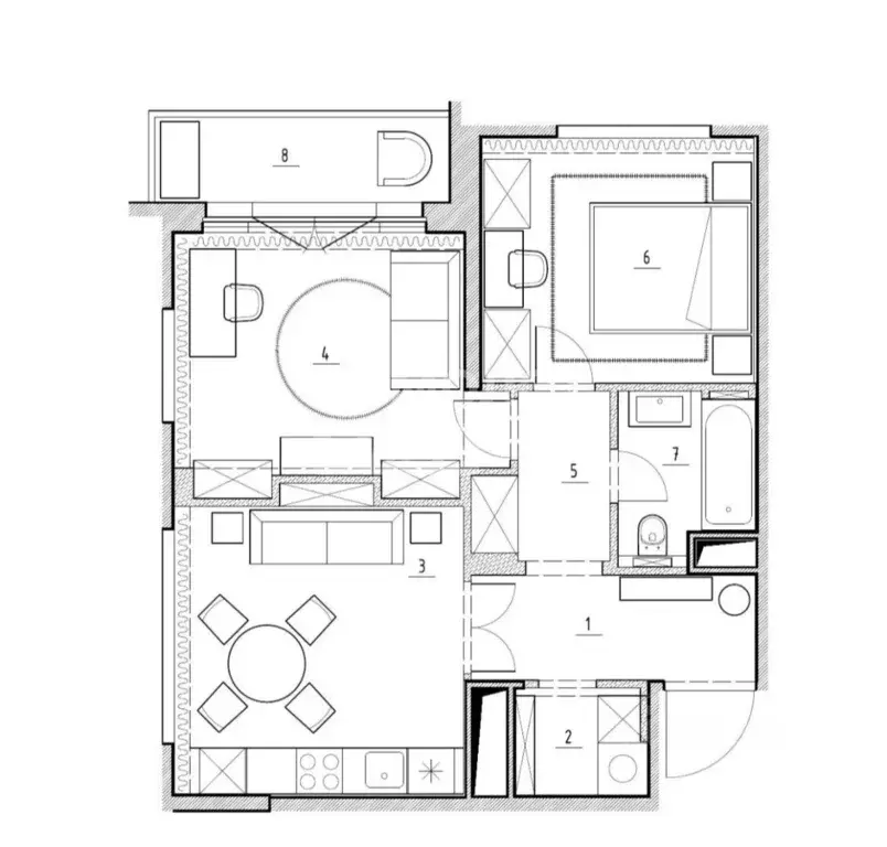 2-к кв. Москва Фестивальная ул., 15К4 (58.0 м) - Фото 2
