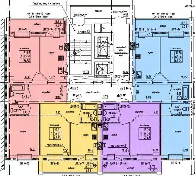 2-к кв. Марий Эл, Йошкар-Ола ул. Петрова, 25 (67.44 м) - Фото 1