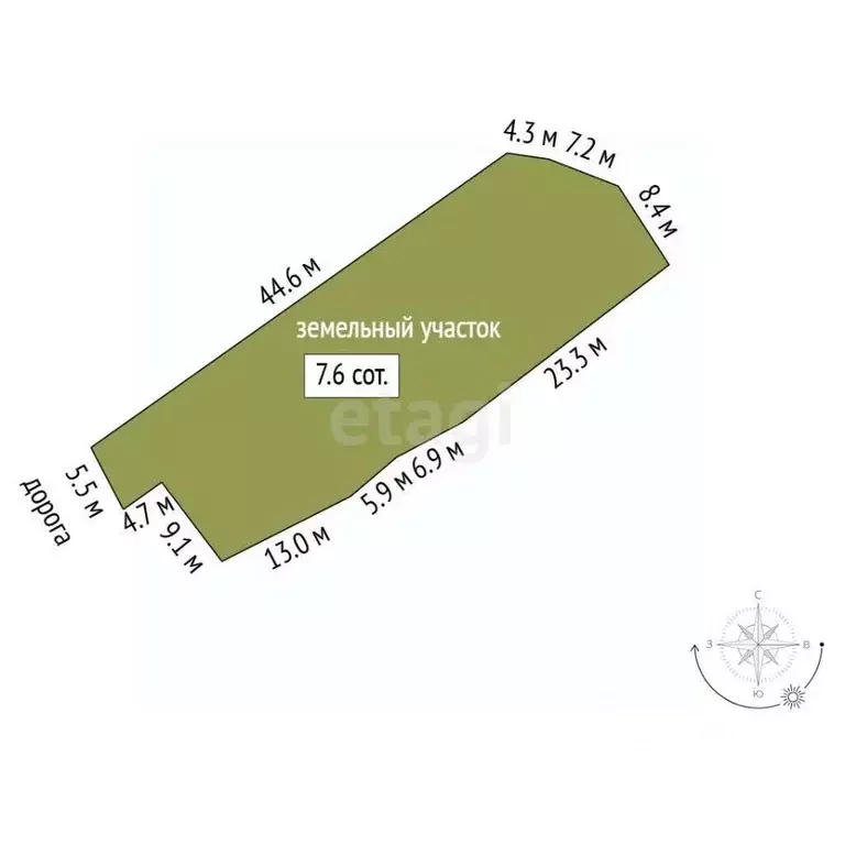 Участок в Татарстан, Альметьевск Урсала мкр,  (7.6 сот.) - Фото 1