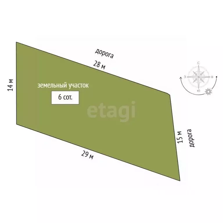 Участок в Тюменская область, Тюмень Светлячок садовое товарищество, ... - Фото 1