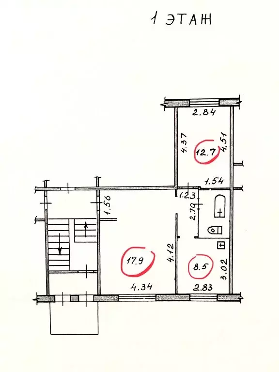 2-комнатная квартира: Саяногорск, микрорайон Ленинградский, 41 (52.5 ... - Фото 1