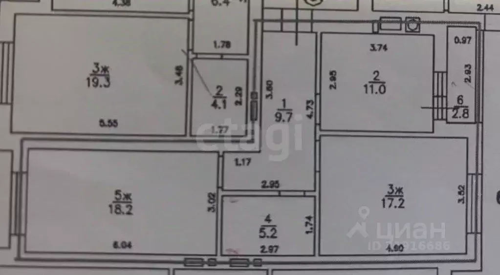 2-к кв. Калининградская область, Калининград Печатная ул., 21В (61.3 ... - Фото 0