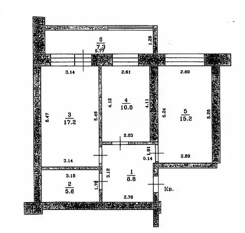 2-комнатная квартира: Казань, Безоблачная улица, 4А (57.6 м) - Фото 1