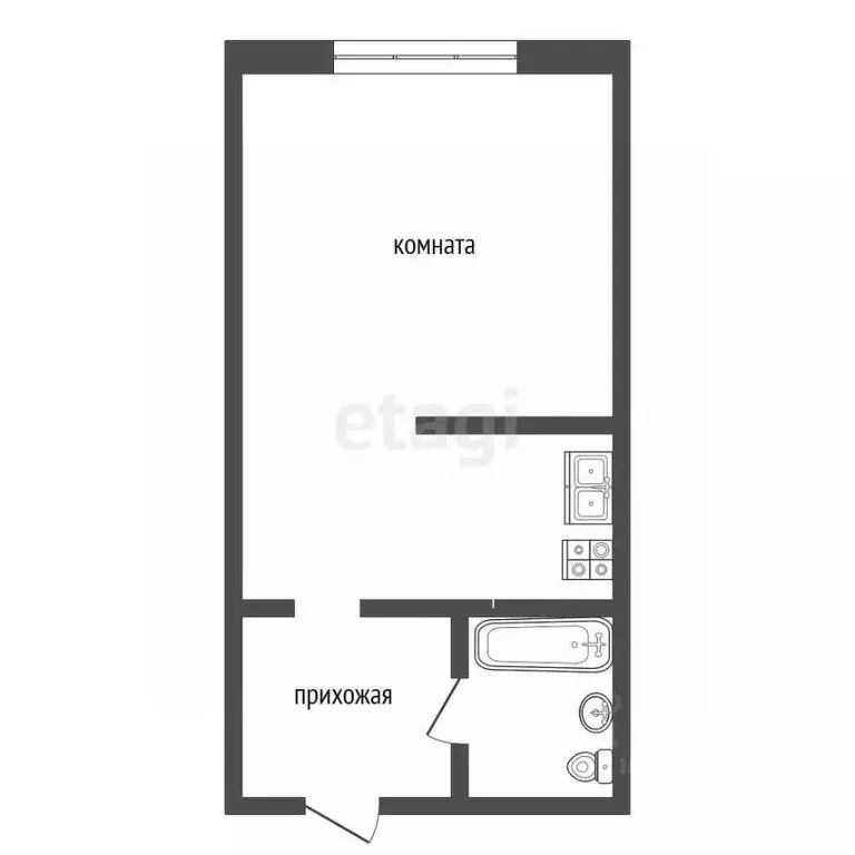 Студия Кемеровская область, Кемерово просп. Ленина, 130 (23.0 м) - Фото 2