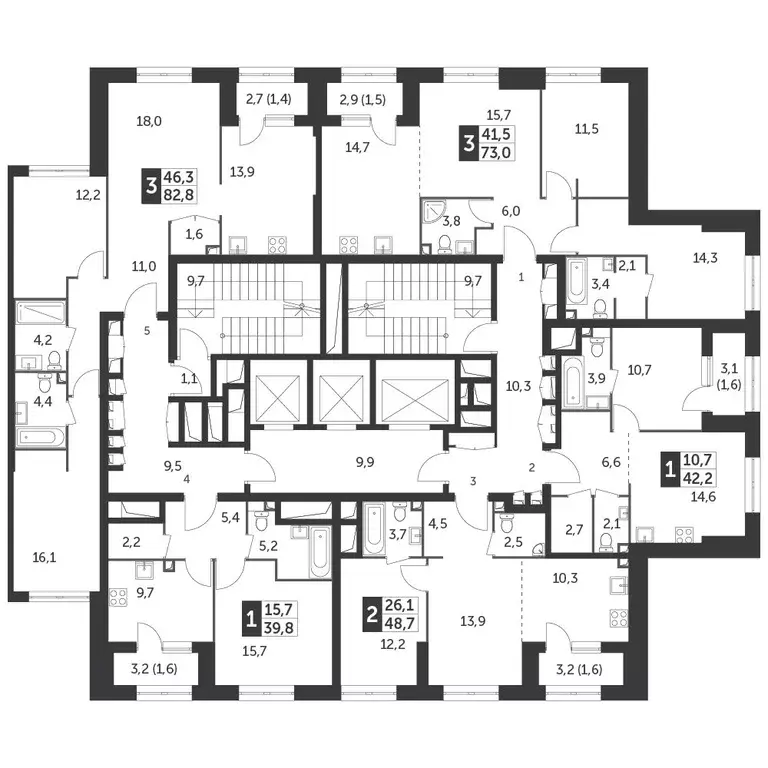 3-к кв. Москва ул. Вильгельма Пика, 1 (83.2 м) - Фото 1