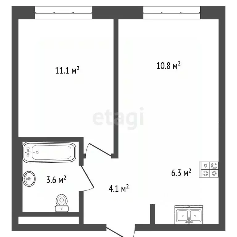 1-к кв. Москва Перовское ш., 2к3 (35.9 м) - Фото 2