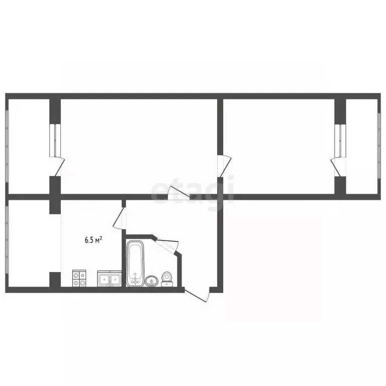 2-к кв. Ставропольский край, Кисловодск Азербайджанская ул. (41.6 м) - Фото 2