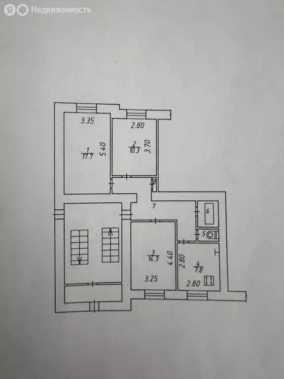 3-комнатная квартира: Калуга, улица Чичерина, 10 (58.9 м) - Фото 2