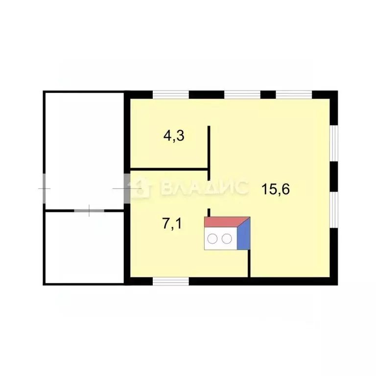 Дом в Амурская область, Благовещенск Октябрьская ул., 14 (33 м) - Фото 1