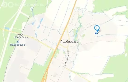 Участок в деревня Подберезье, Центральная улица (15 м) - Фото 1