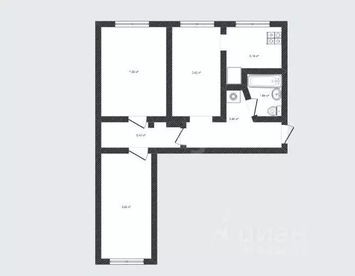 3-к кв. Смоленская область, Сафоново 2-й мкр, 11 (59.9 м) - Фото 2