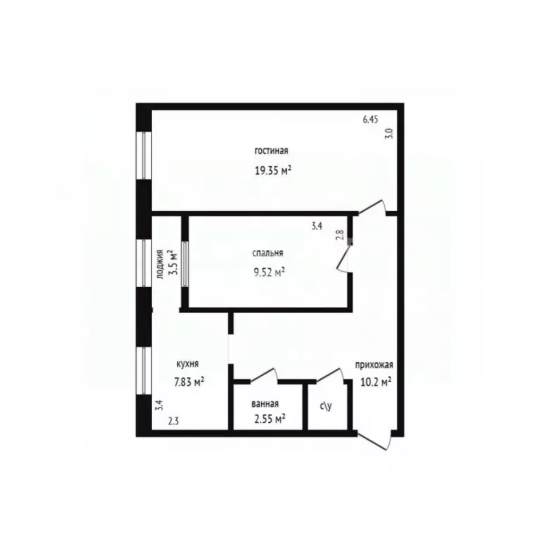 2-к кв. Дагестан, Дербент пер. Карла Маркса, 43 (55.0 м) - Фото 1