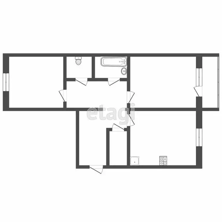 2-комнатная квартира: Саранск, улица Сущинского, 20 (61.1 м) - Фото 1