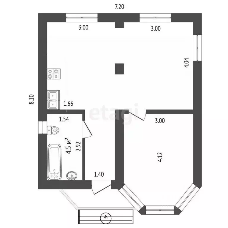Дом в Крым, Феодосия муниципальный округ, Орджоникидзе пгт, Волна СНТ ... - Фото 2