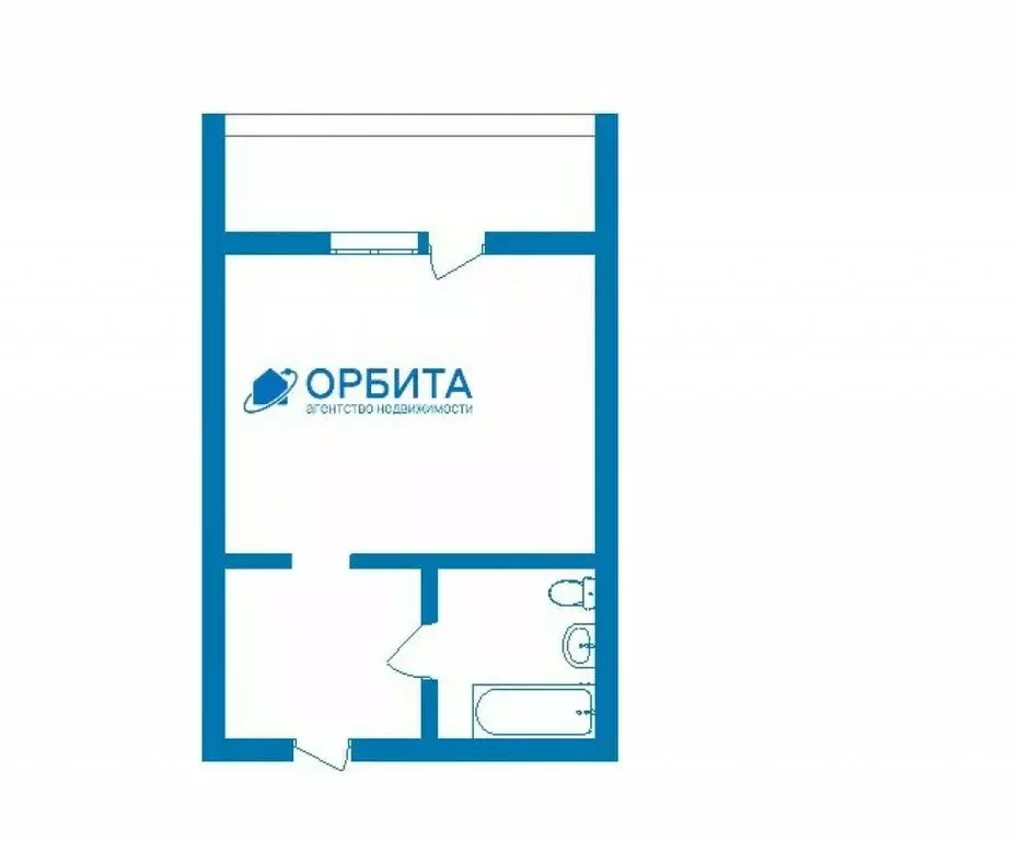 Квартира-студия: Тюмень, Верхнетарманская улица, 3 (24 м) - Фото 0