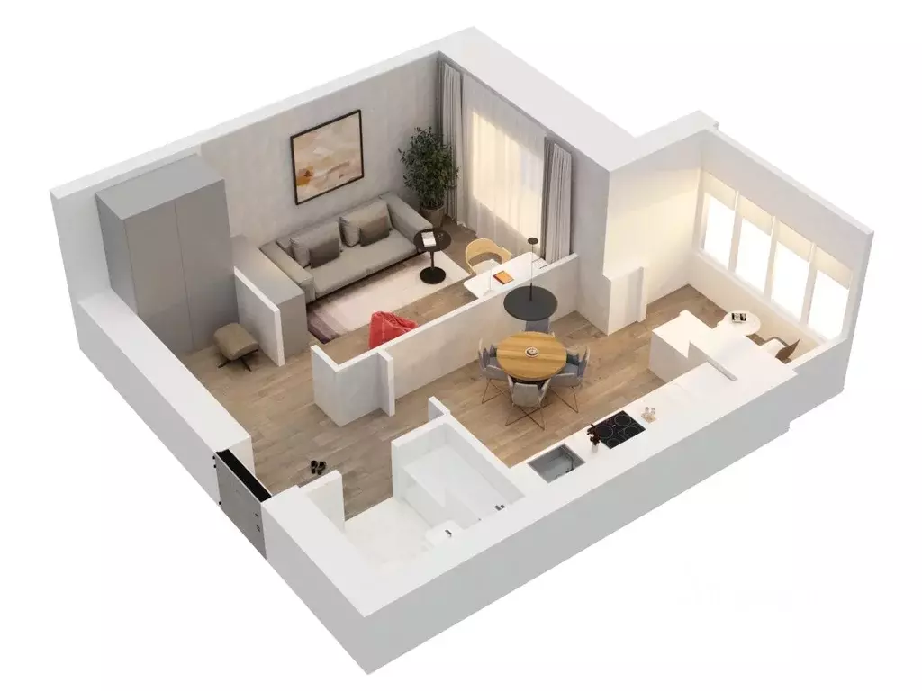 1-к кв. Татарстан, Зеленодольский район, Осиновское с/пос, с. Осиново ... - Фото 1