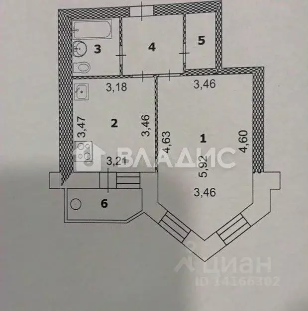 1-к кв. Белгородская область, Белгородский район, Новосадовское с/пос, ... - Фото 2