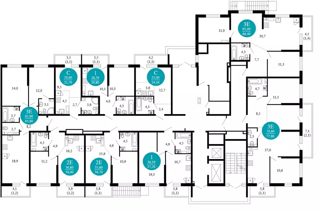 2-к кв. Краснодарский край, Сочи Кудепста мкр,  (77.8 м) - Фото 2