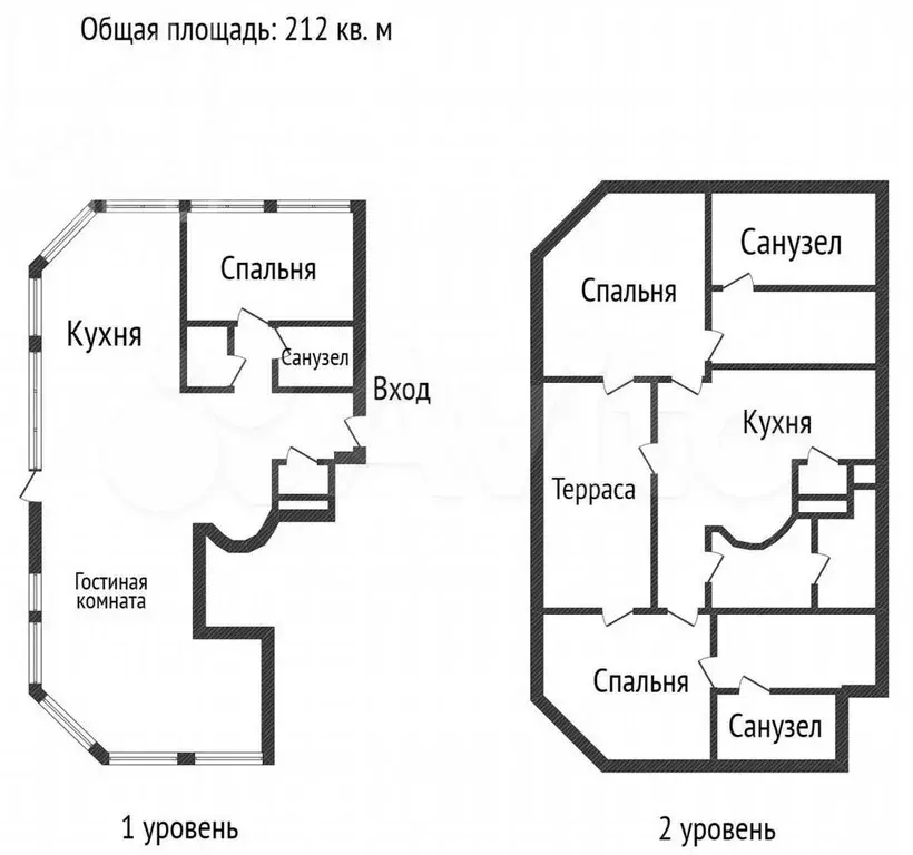 4-к. квартира, 212 м, 10/10 эт. - Фото 0