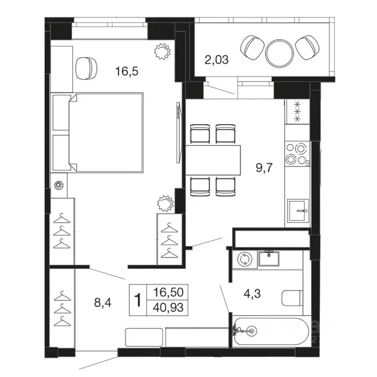 1-к кв. Московская область, Апрелевка Наро-Фоминский городской округ, ... - Фото 1