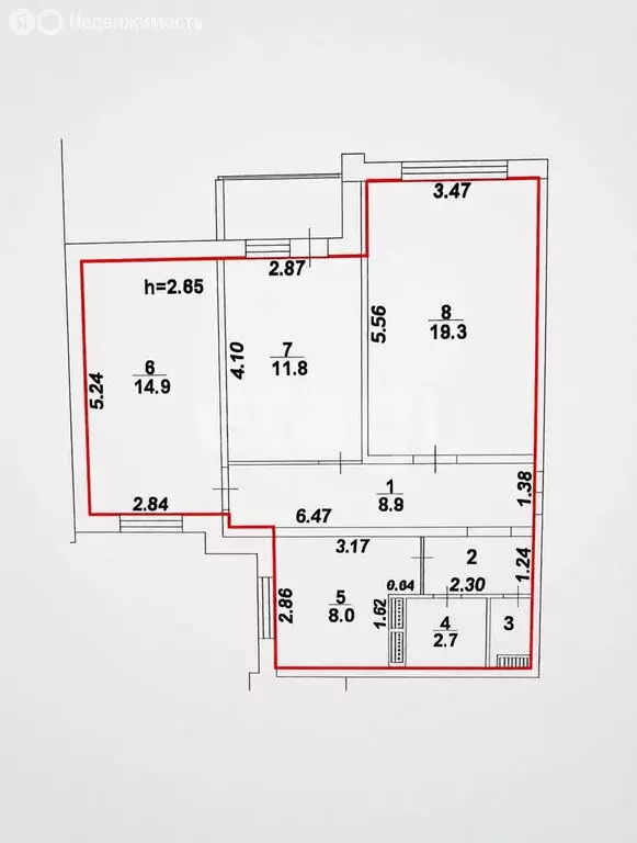 3-комнатная квартира: Воронеж, улица Шишкова, 144В (69.7 м) - Фото 1