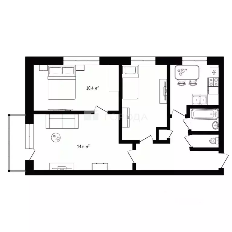 Комната Новосибирская область, Новосибирск Софийская ул., 1 (25.0 м) - Фото 1