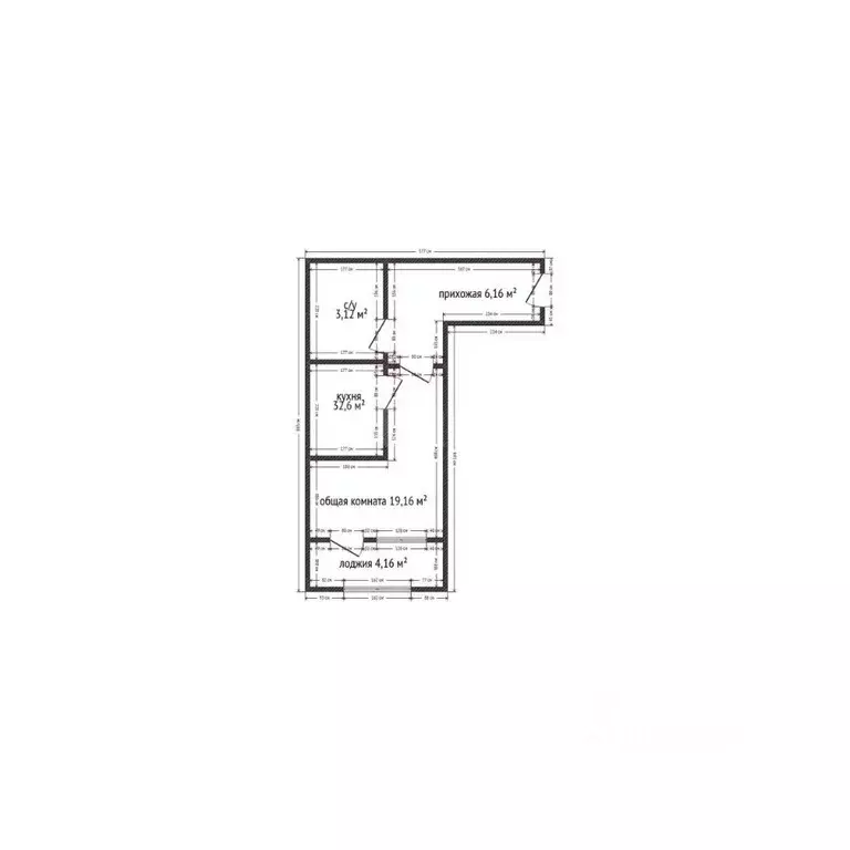 Студия Дагестан, Каспийск ш. Каспийское, 17Б (28.4 м) - Фото 2