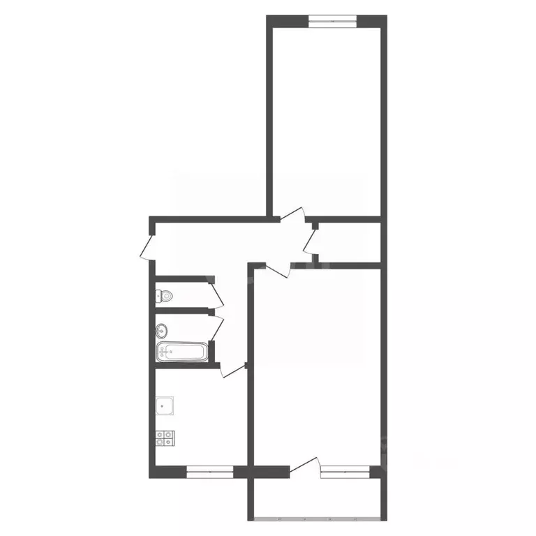 2-к кв. Тульская область, Богородицк Западный мкр, 8 (44.0 м) - Фото 2